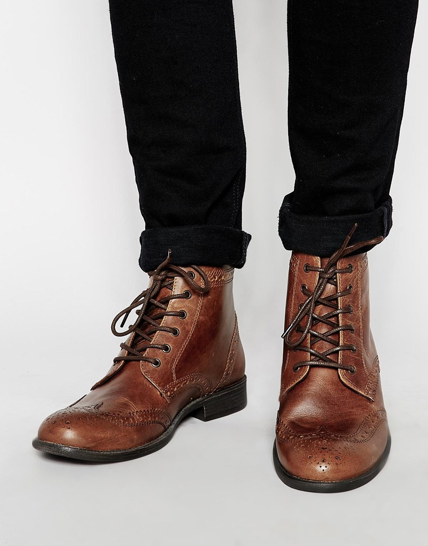 ASOS Brogue Boots in Leather - Menemo theme