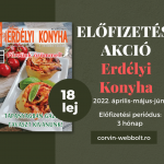 ​Előfizetés - Erdélyi Konyha – 3 hónap (2022. július, agusztus, szeptember) - Romániába