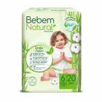 Scutece copii BEBEM Natural (15+kg), NR. 6
