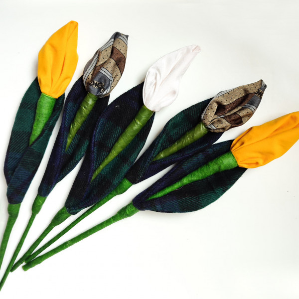 Textil virág - Tulipán