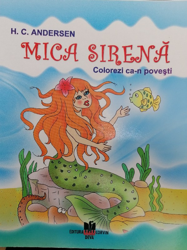 Mica Sirenă Carte De Colorat Corvinshop 