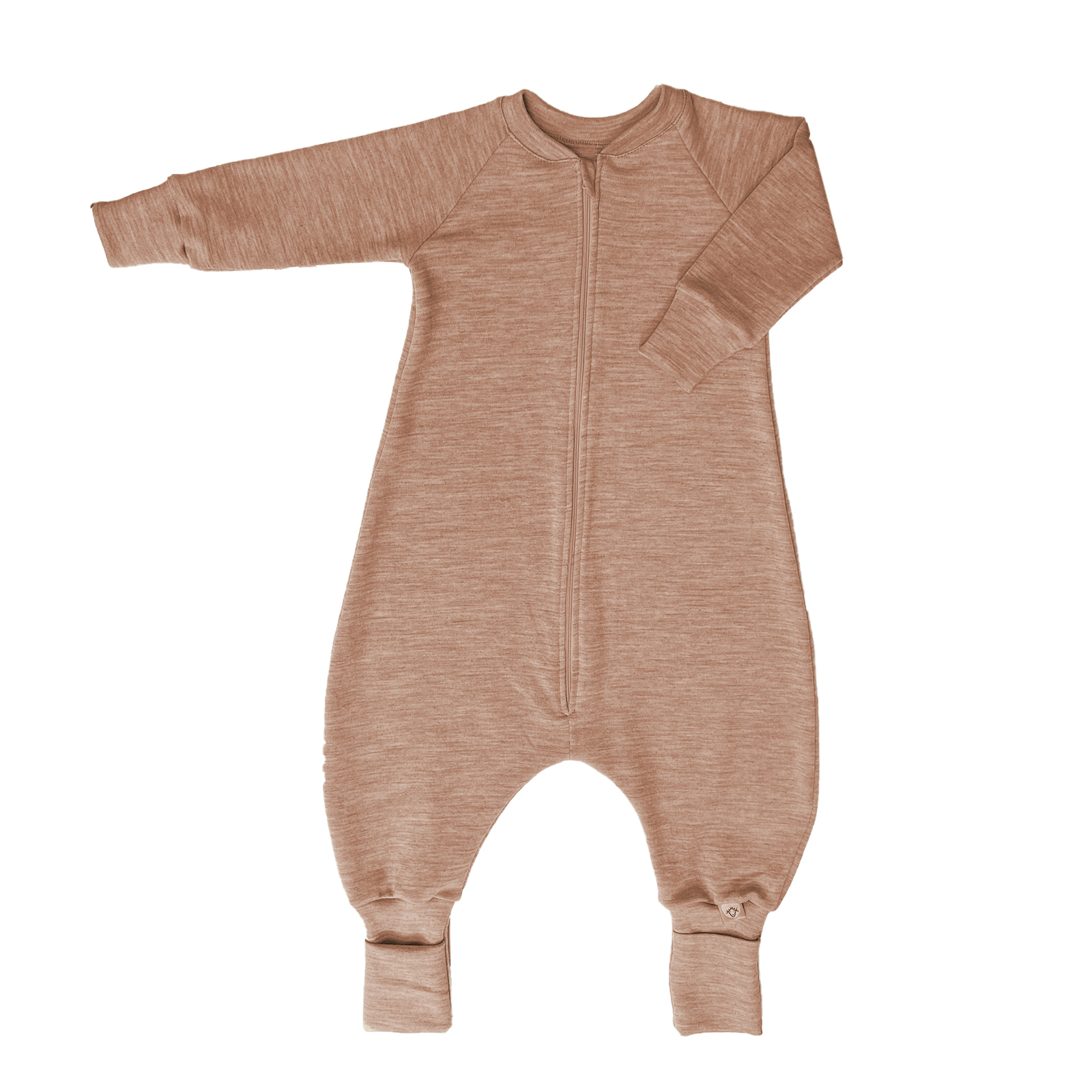 Sac de dormit din lână merinos interlock 100% - culori deschise