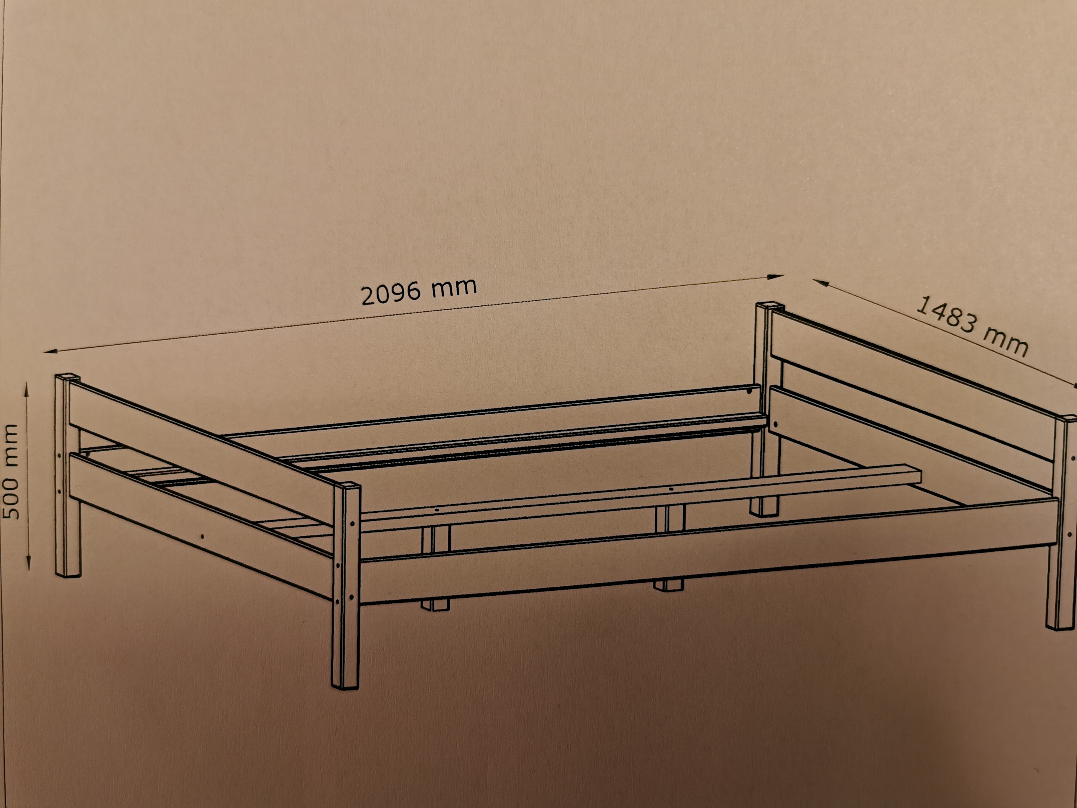 Pat Simplu 140x200 Lemn 2 Persoana Alb Mobilier Expert 