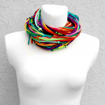 Hybrio multikolor óriás sál-nyaklánc / Hybrio multicolor scarf-necklace