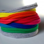 Szivárvány textil  BASICkarkötő / Rainbow jersey BASIC bracelet
