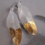 Tollafülbe/ Feather earrings - Brillant