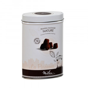 Trufe de ciocolata in cutie metalica Mathez Les Parisiennes 200g