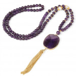 Natural Amethyst Stone Necklace