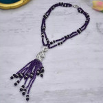 Handmade Natural Amethyst Purple Necklace
