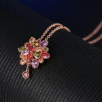 Rose Gold Plated Crystal Necklace