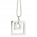 Square Stainless Steel Necklace 