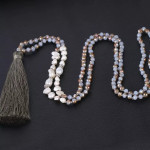 Natural Pearl and Stone Necklace