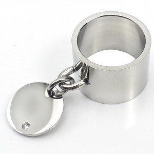 Crystal CZ Stainless Steel Ring 