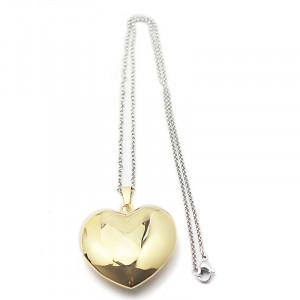 Stainless Steel Gold Silver Rose Gold Heart Necklace 