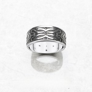 Stamped S925 Silver Plated Band Ring