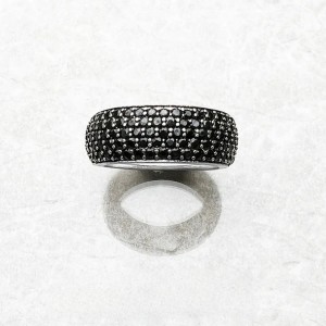 Silver S925 Black Stone Ring