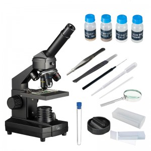 Set microscop biologic pentru copii si elevi Student 12 (40-640x) 