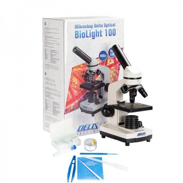 Microscop biologic pentru copii BioLight 100 Alb (40-400x)