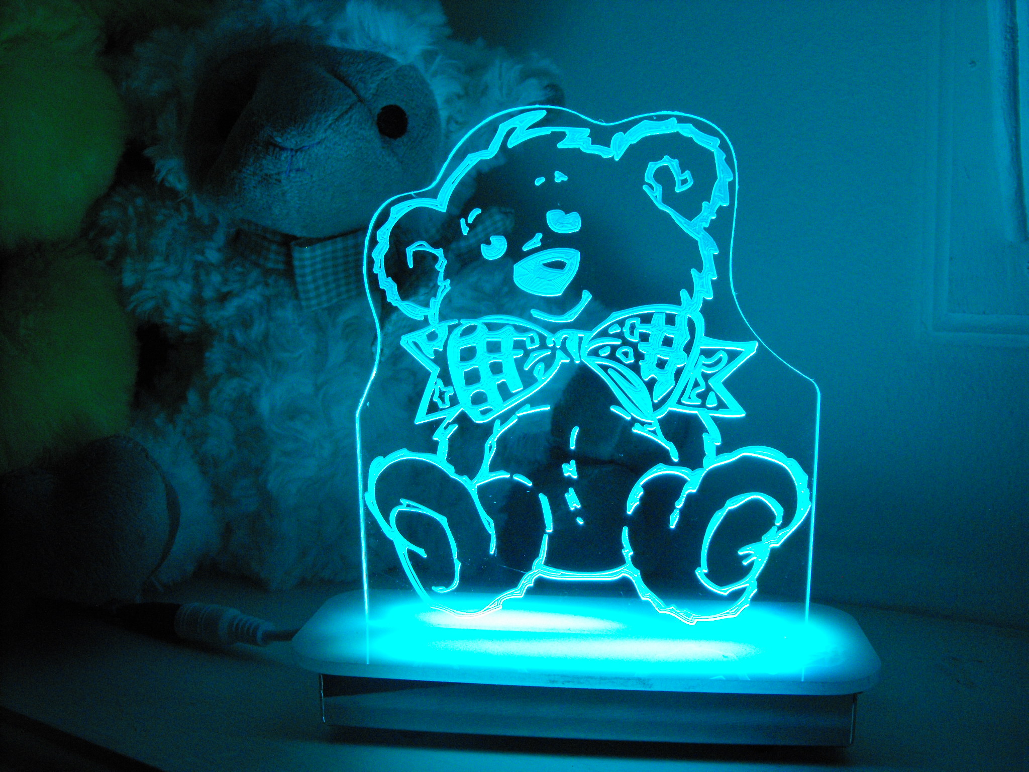 glow in the dark teddy bear night light